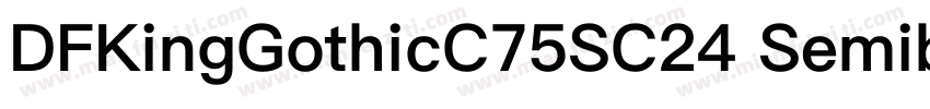 DFKingGothicC75SC24 Semibold字体转换